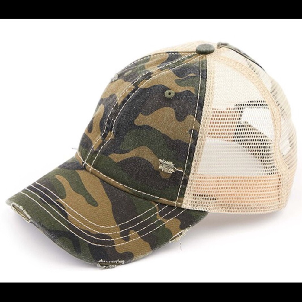 CC Olive Camo Pony Cap